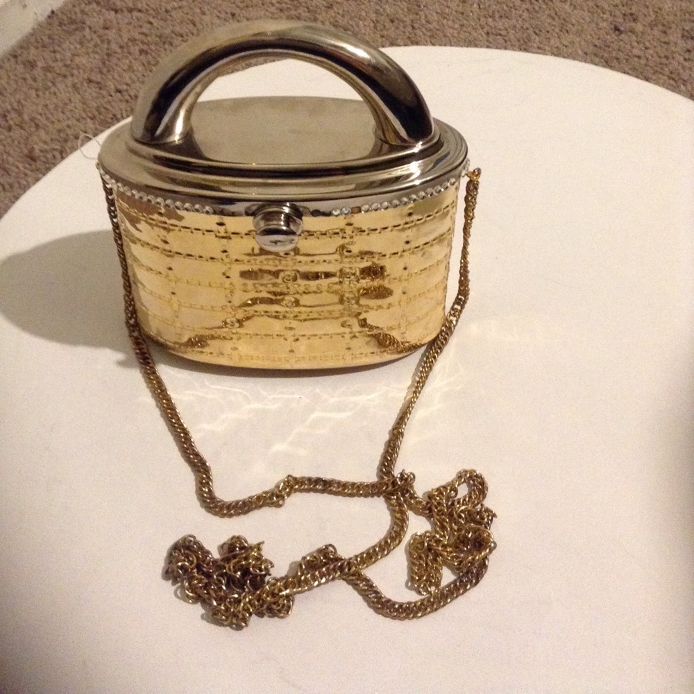 Vintage brass clutch